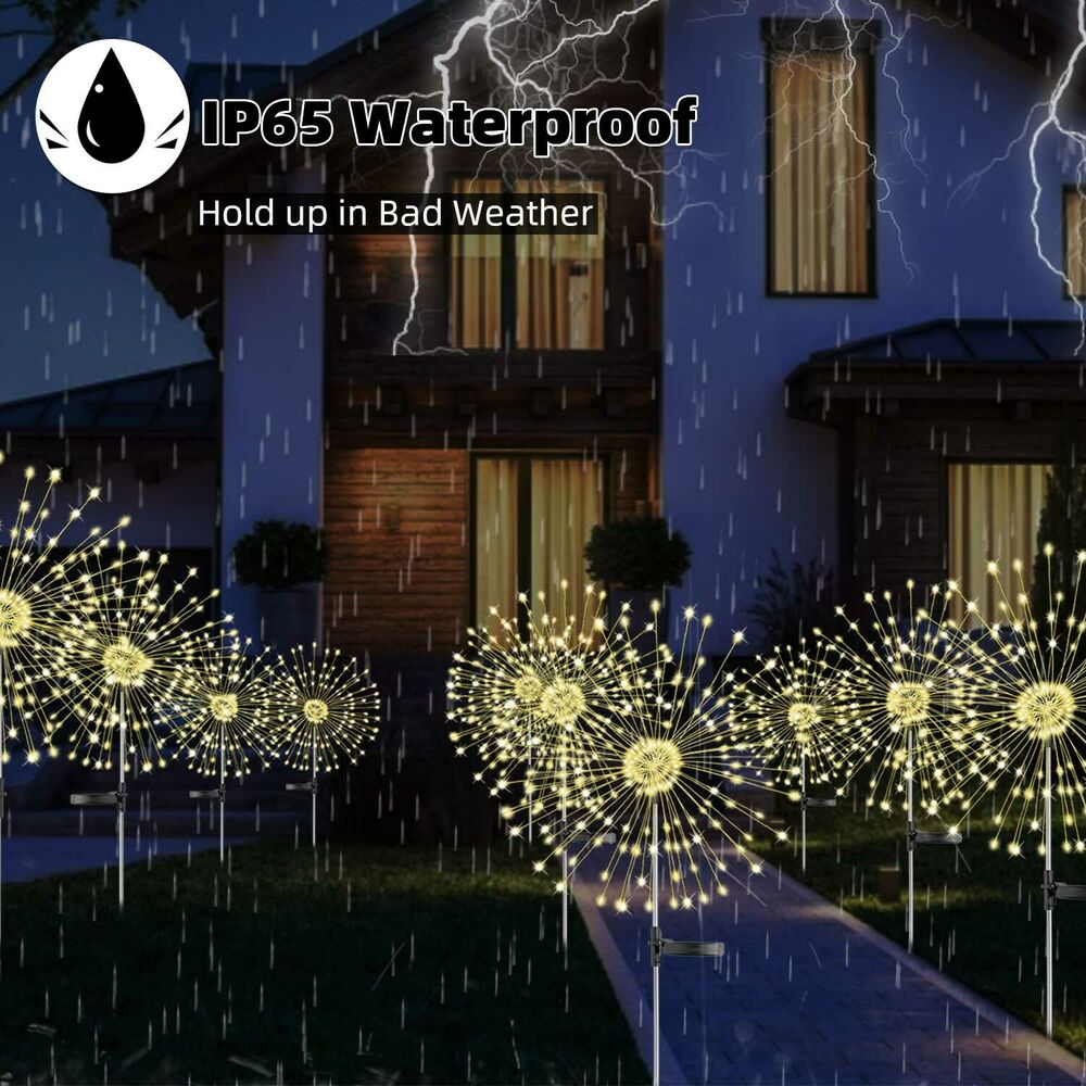 120/150LED Solar Firework Fairy Lights