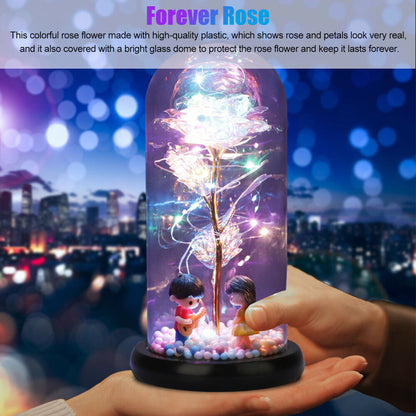 LED Galaxy Enchanted Forever Rose Flower