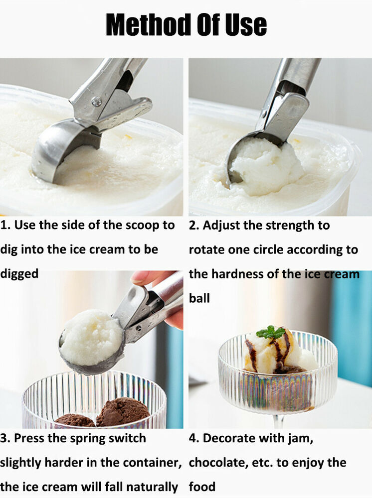 Ice Cream Scoop Stainless Steel