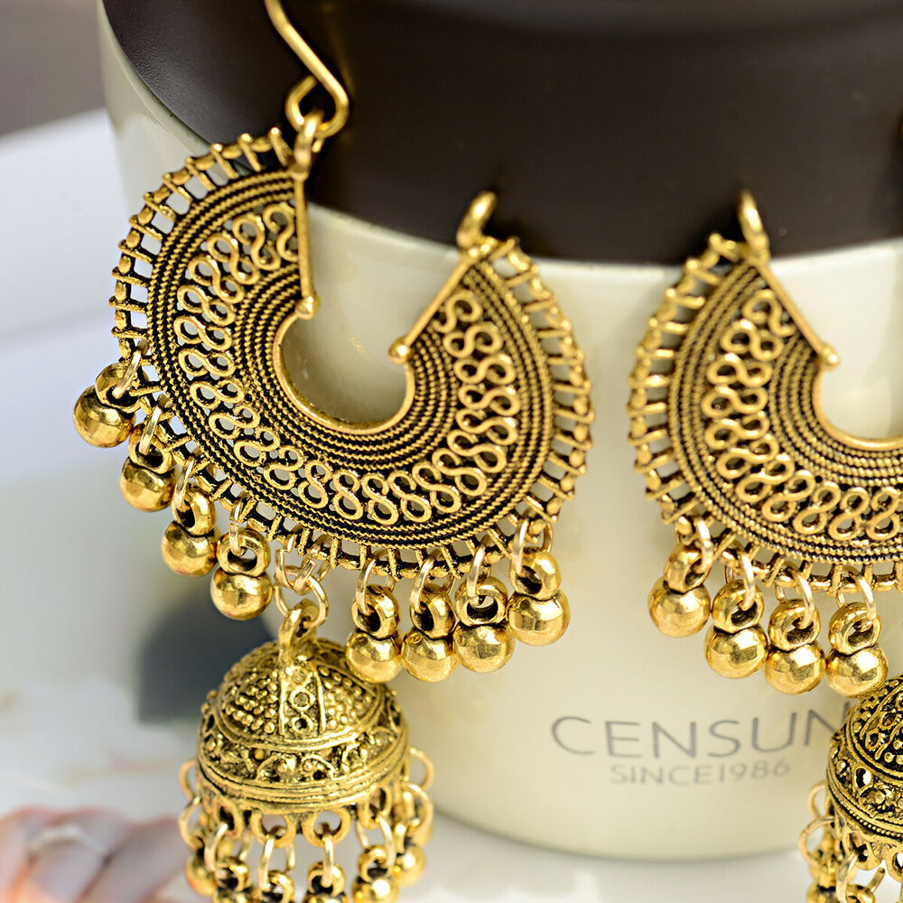 Gold Plated Indian Women Jhumka Earring