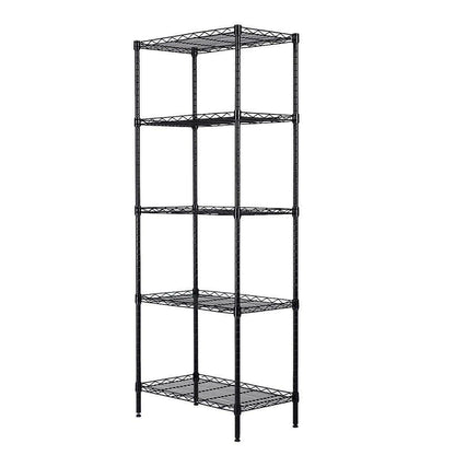 5-Tier Wire Shelves Unit Adjustable Rack