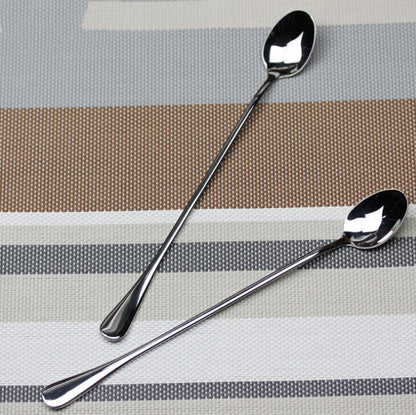 6x 7.5" Long Stainless Steel Ice Cream