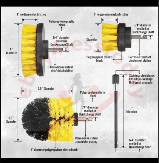 12PCS Drill Brush Set