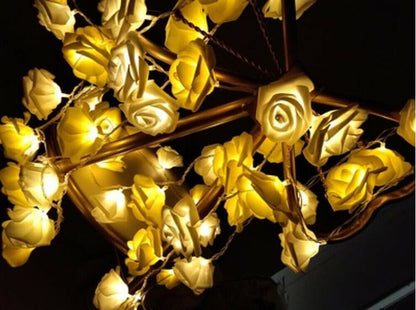 9.84 Ft 20 LED Rose Flower Lights