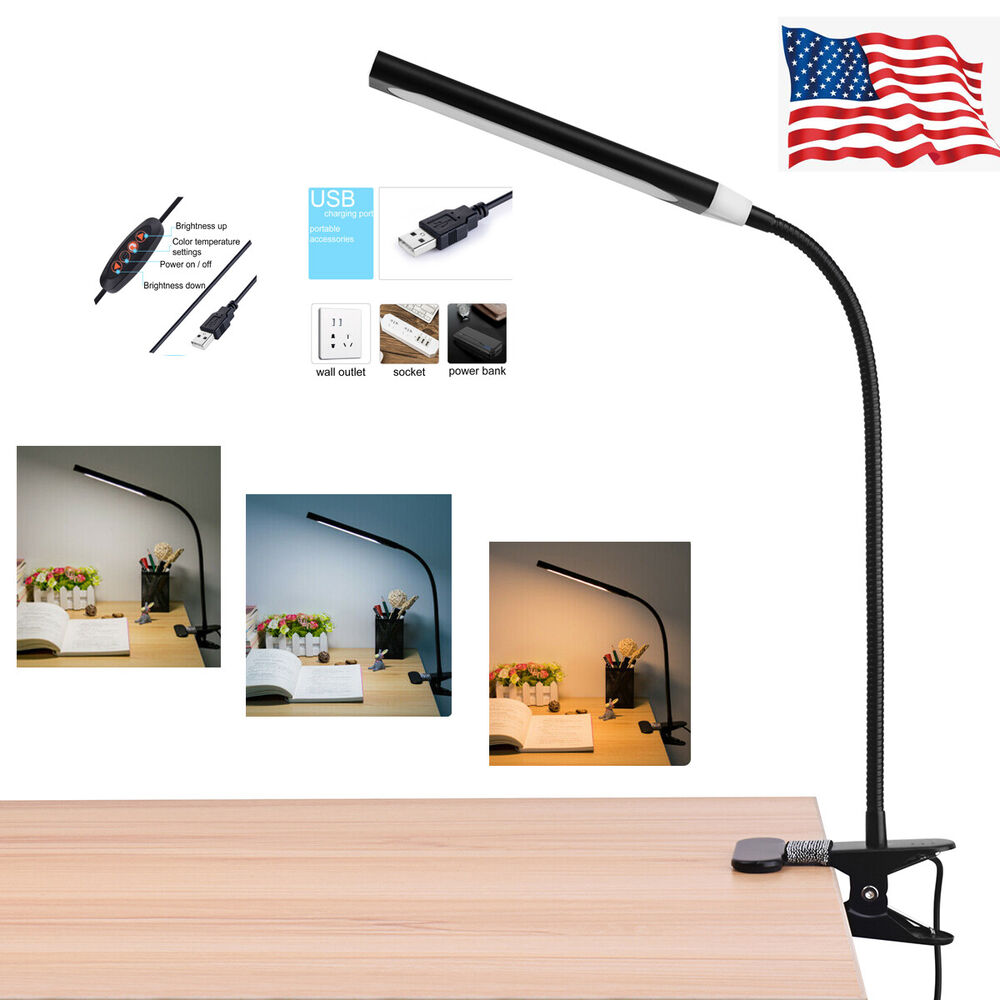 48 LED USB Clip-on Table Desk Light