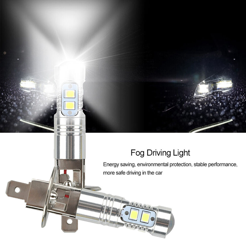 4X H1 LED Headlight Bulbs Kit 200W 28000LM 6000K High Low Beam Lamp