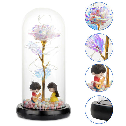 LED Galaxy Enchanted Forever Rose Flower