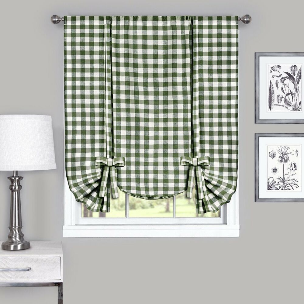 Tie Up Window Curtain Shades