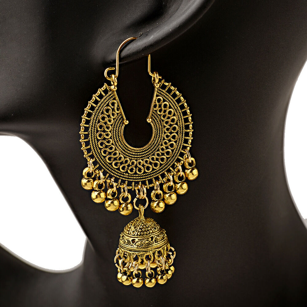 Gold Plated Indian Women Jhumka Earring