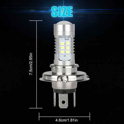 4x H4 9003 HB2 Super White LED Headlight Bulb