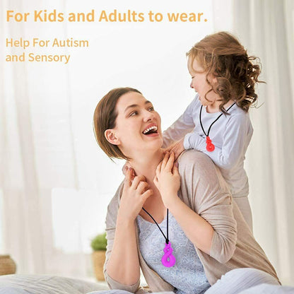 4x Sensory Chew Necklace Bundle for Kids