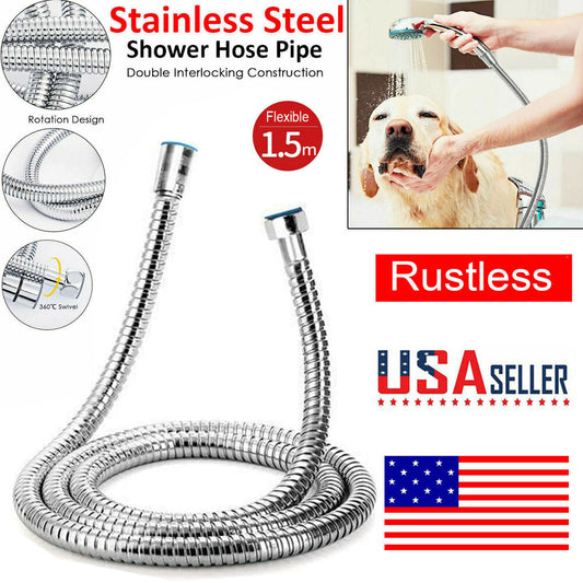 5 FT Shower Head Hose Handheld Extra Long