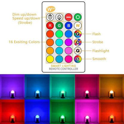 E26 LED Light Bulbs RGB Color Changing