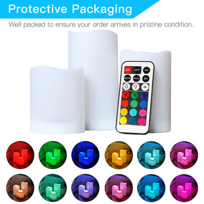 Novelty Remote Control - LED Pillars Candle