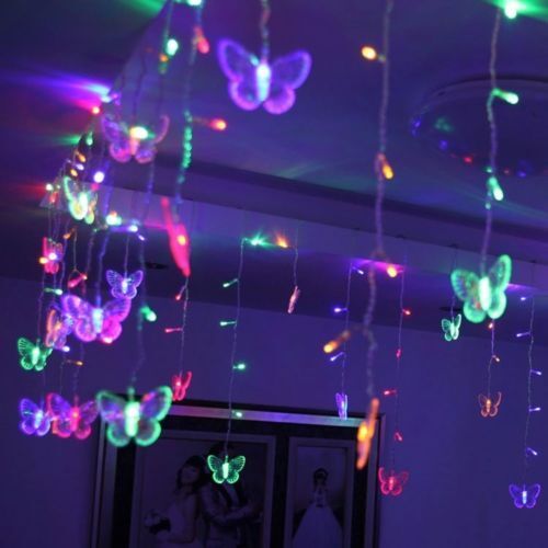 95 Butterfly LED String Curtain Lights