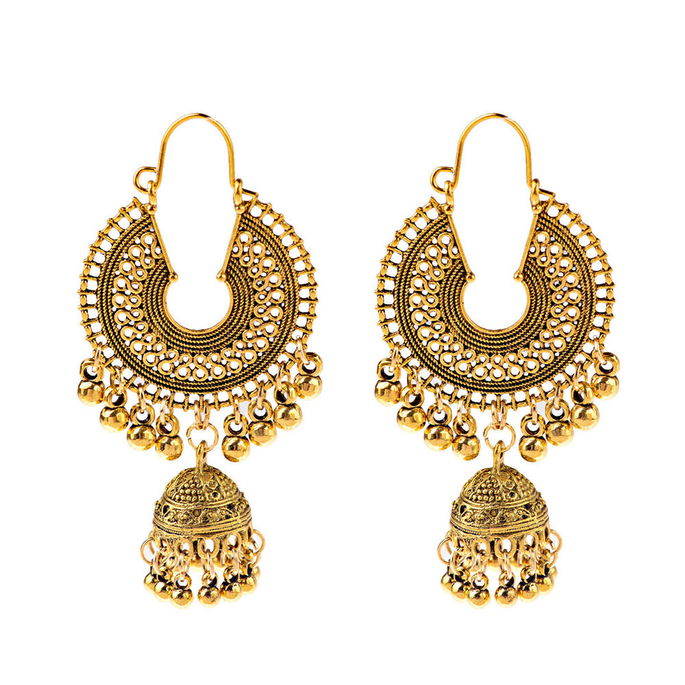 Gold Plated Indian Women Jhumka Earring