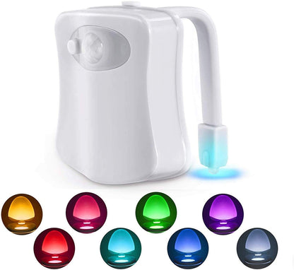 Bowl Bathroom Night LED 8 Color Lamp Sensor