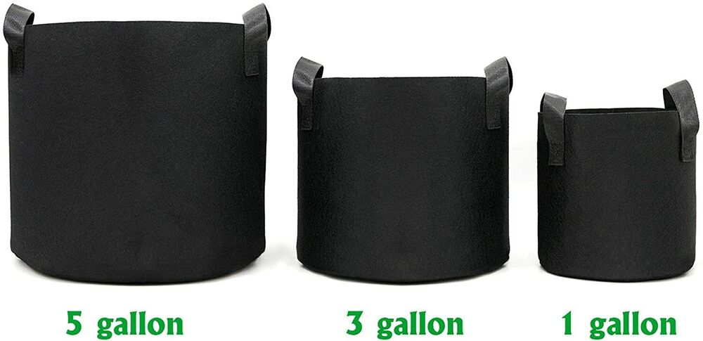 6 Pk Plant Grow Bags Fabric Pot