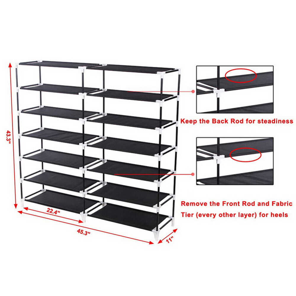 6 Tier 24 Pairs Shoe Rack Organizer