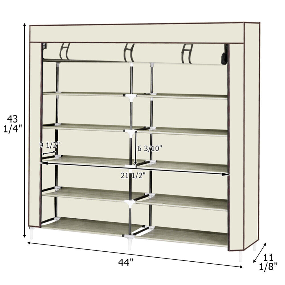 6 Tier 24 Pairs Shoe Rack Organizer