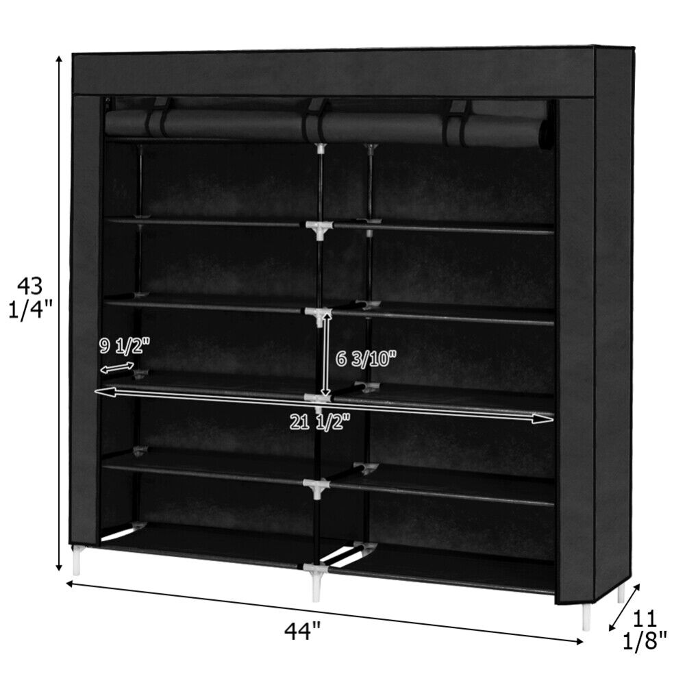 6 Tier 24 Pairs Shoe Rack Organizer