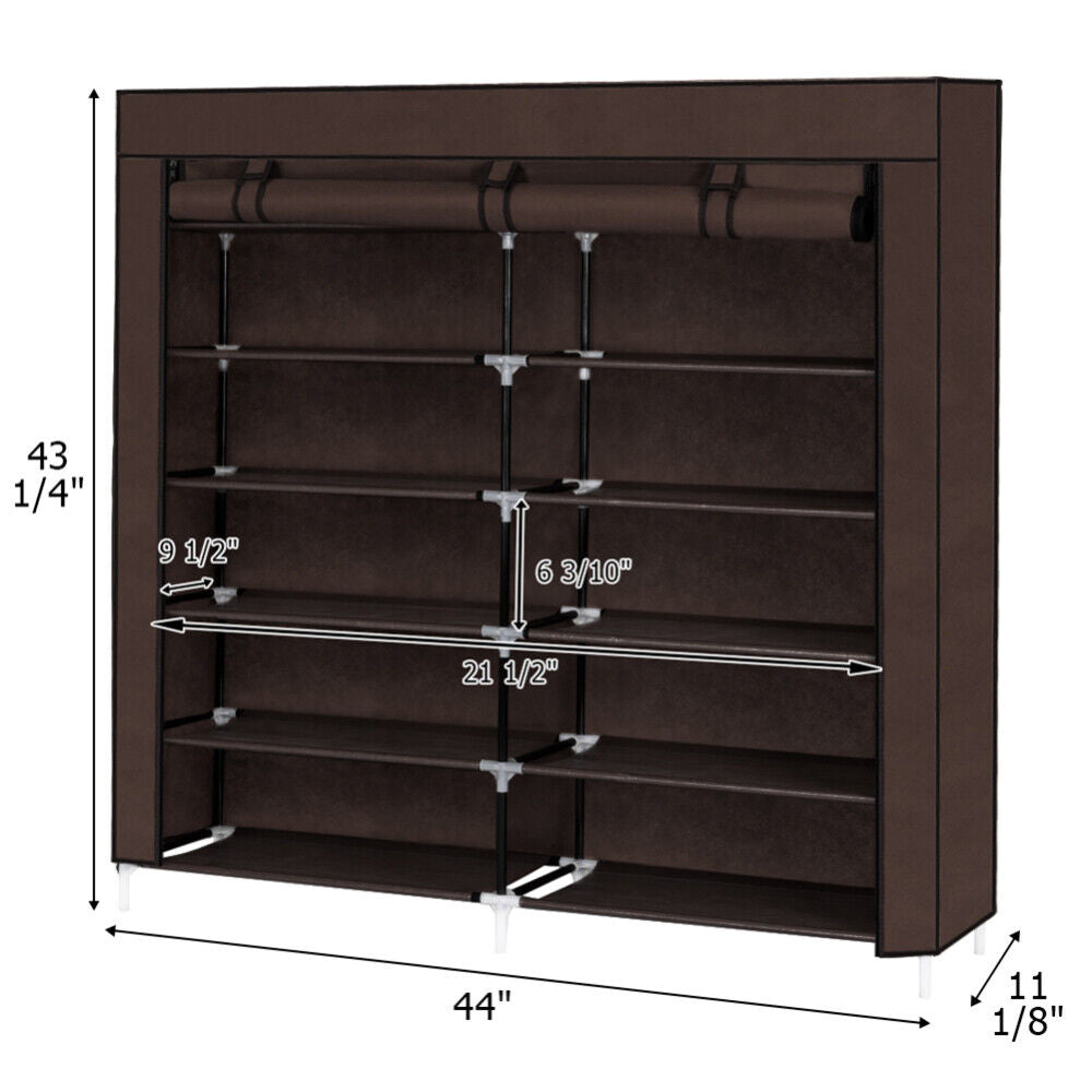 6 Tier 24 Pairs Shoe Rack Organizer