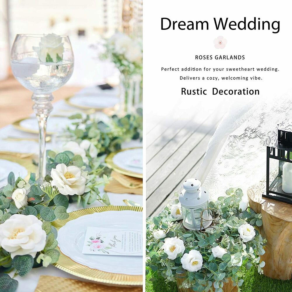 Wedding Decoration - Eucalyptus Artificial Vine with Rose