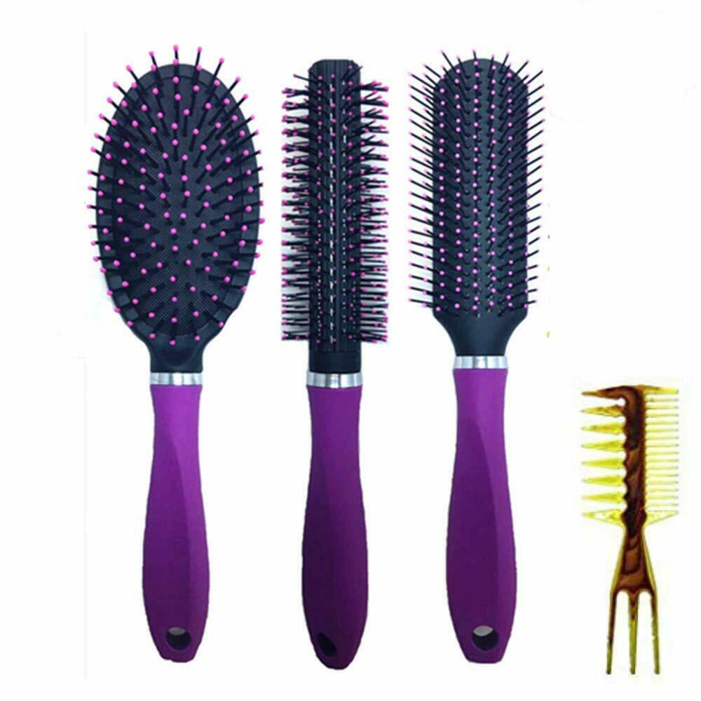 3 Pack Brush Multi-Pack Detangler Hair Brush