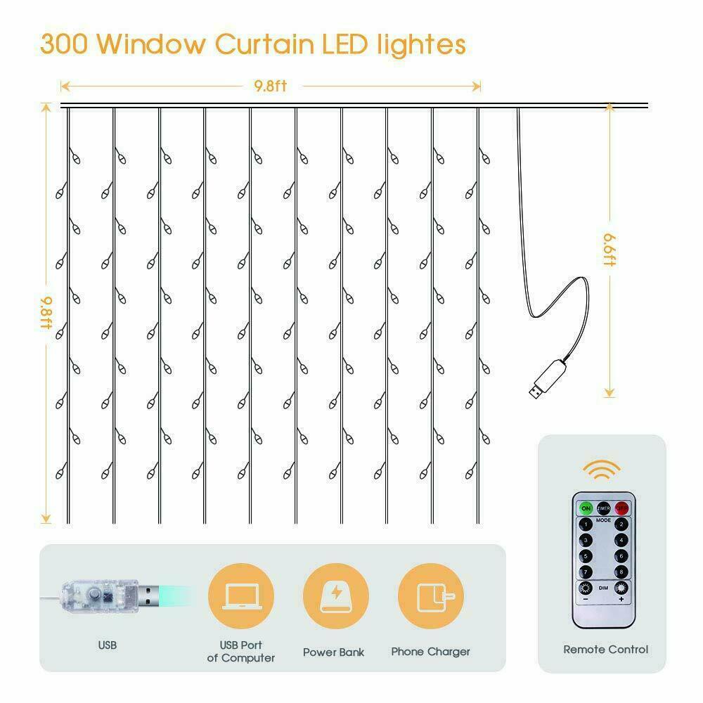 Twinkle Star 300 Curtain LED