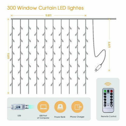 Twinkle Star 300 Curtain LED