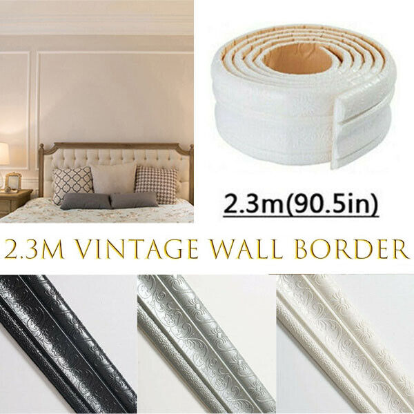 7.5FT Waterproof 3D Wall Border Wall Paper