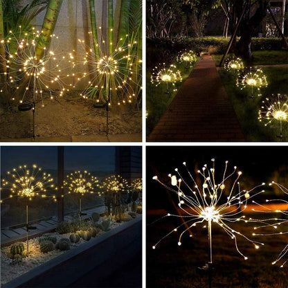 120/150LED Solar Firework Fairy Lights