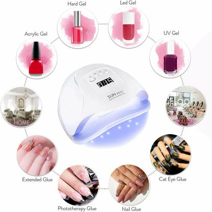 80-120W Nail Dryer LED Lamp UV Light Polish