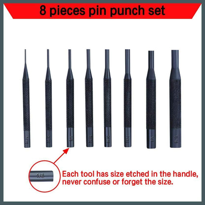8 Pcs Pin Punch Set Gunsmithing Kit