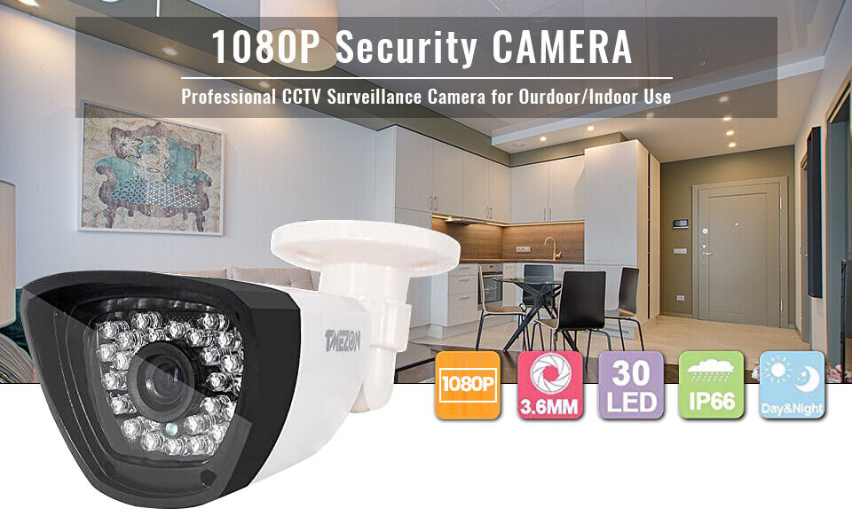 900TVL CCTV Security Surveillance Camera 1080P Night