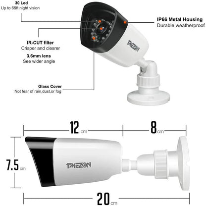 900TVL CCTV Security Surveillance Camera 1080P Night