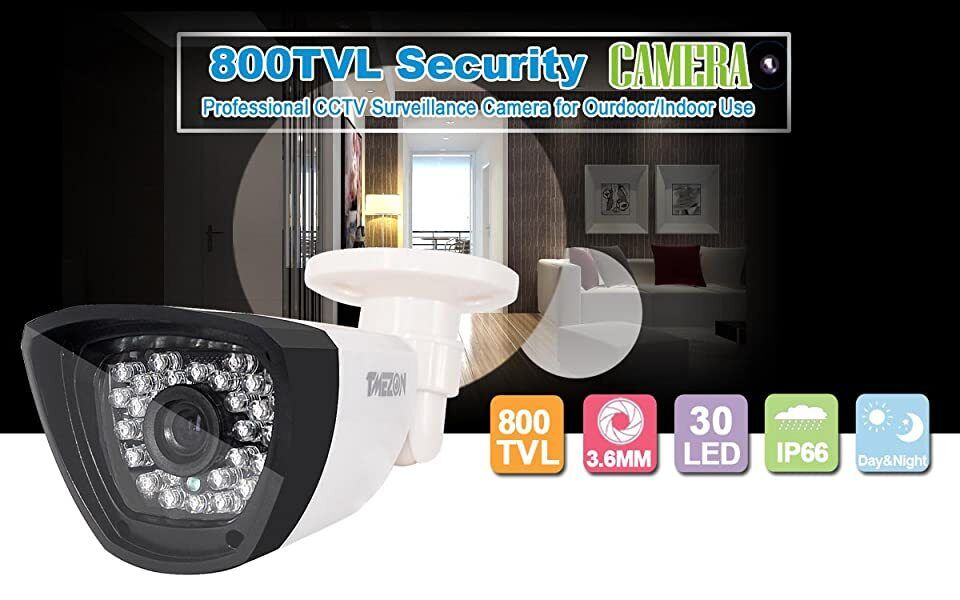 900TVL CCTV Security Surveillance Camera 1080P Night