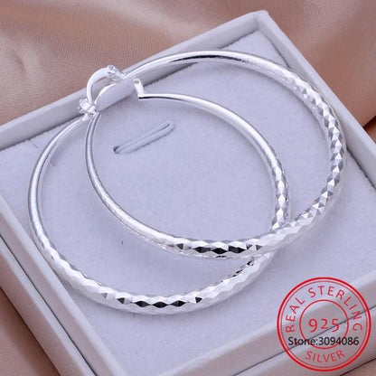 Round Hoop Earrings