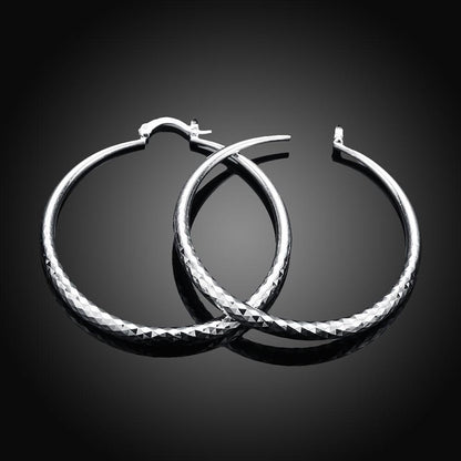 Round Hoop Earrings