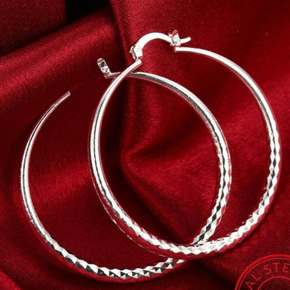 Round Hoop Earrings