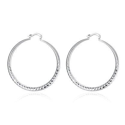 Round Hoop Earrings