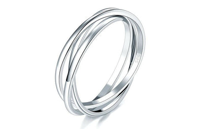 .925 Sterling Silver Wedding Band Ring Sizes 5-9