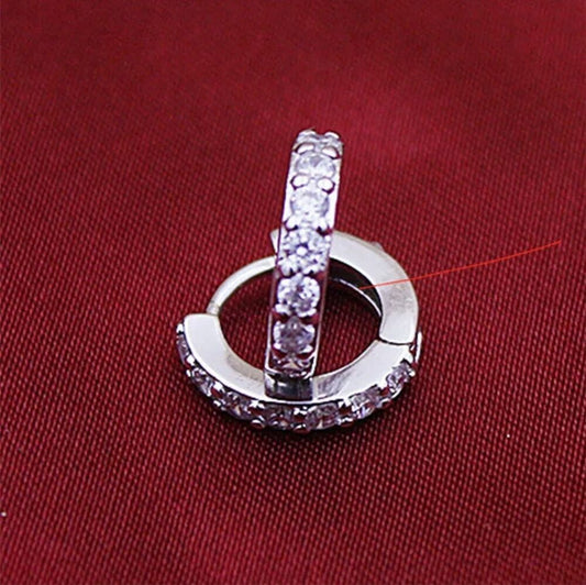 925 Sterling Silver CZ Small Earrings