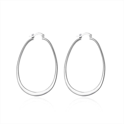 925 Sterling Silver Hoop Pierced Earrings