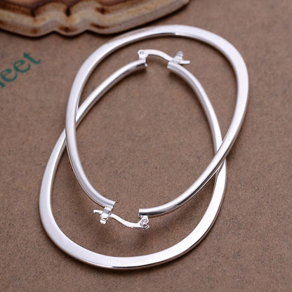 925 Sterling Silver Hoop Pierced Earrings