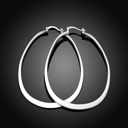 925 Sterling Silver Hoop Pierced Earrings