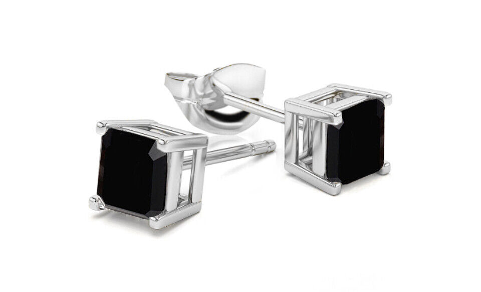 925 Sterling Silver Princess Stud Earrings