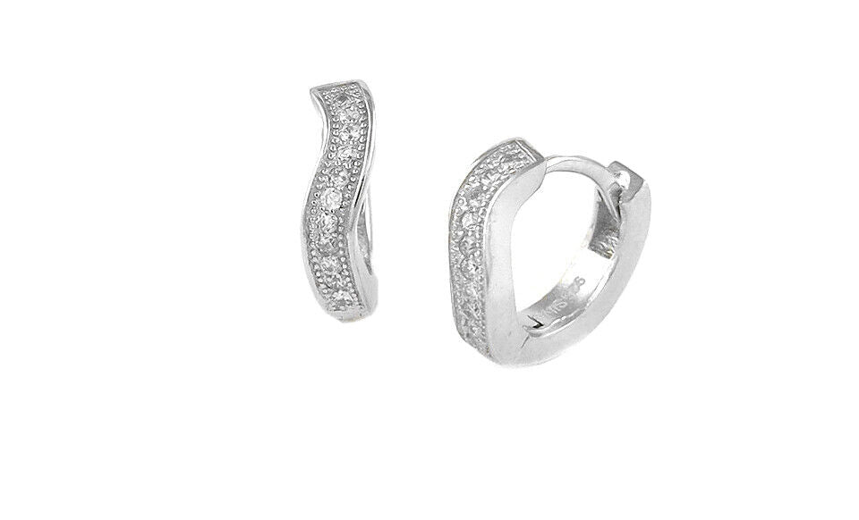 925 Sterling Silver Hoop Small Earrings