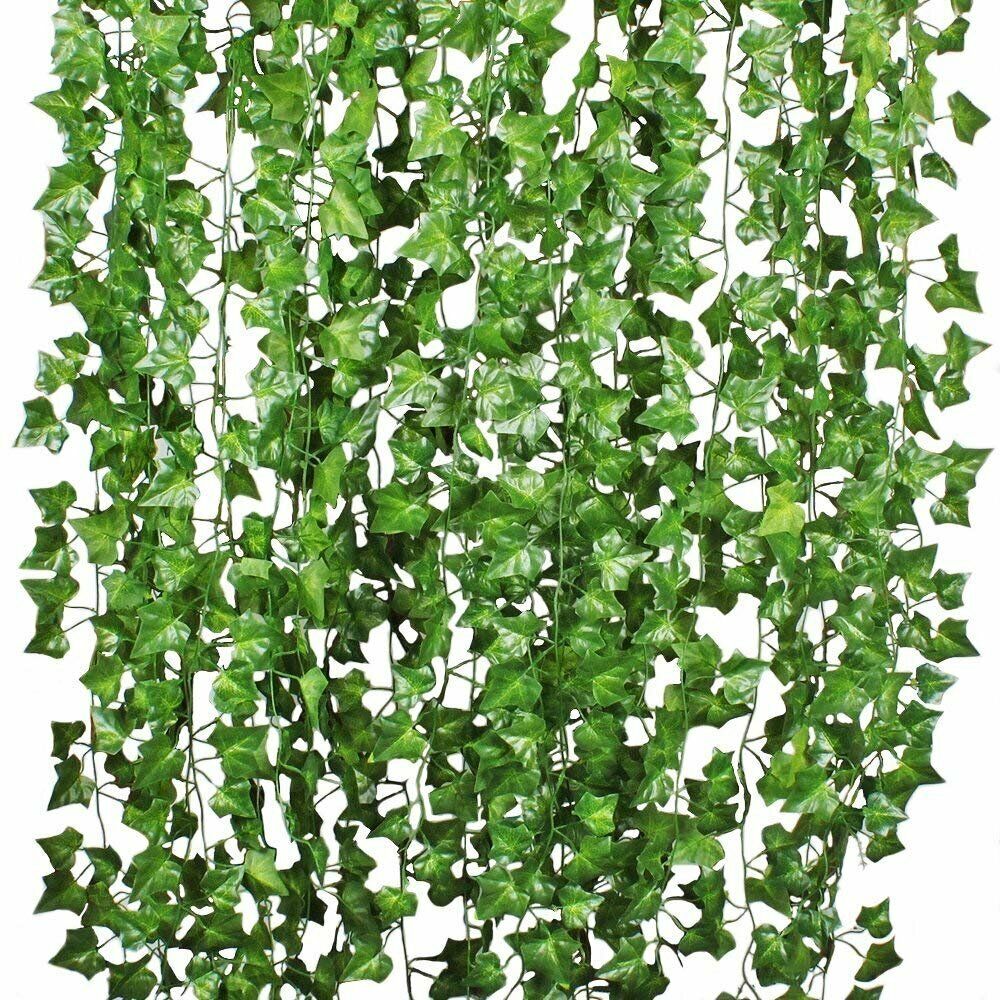 Artificial Hanging Plant 84 Feet Silk Ivy