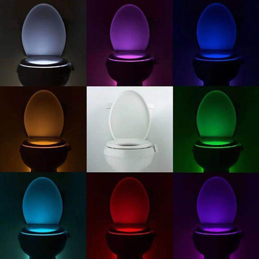 Bowl Bathroom Toilet Night LED 8 Color